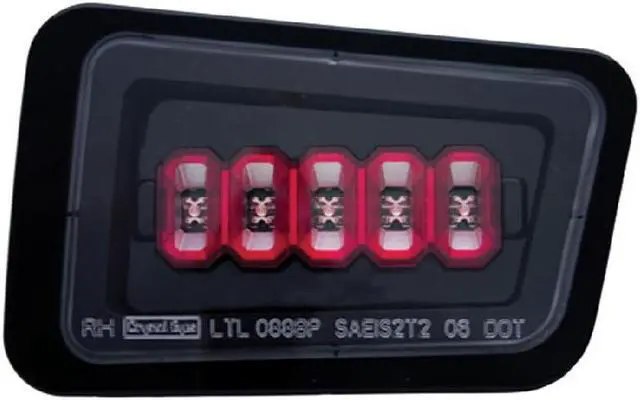 Alt view image 2 of 3 - IPCW LEDT-343BPCB Hummer H2 2005 - 2008 Bumper Lights Rear Bermuda Black