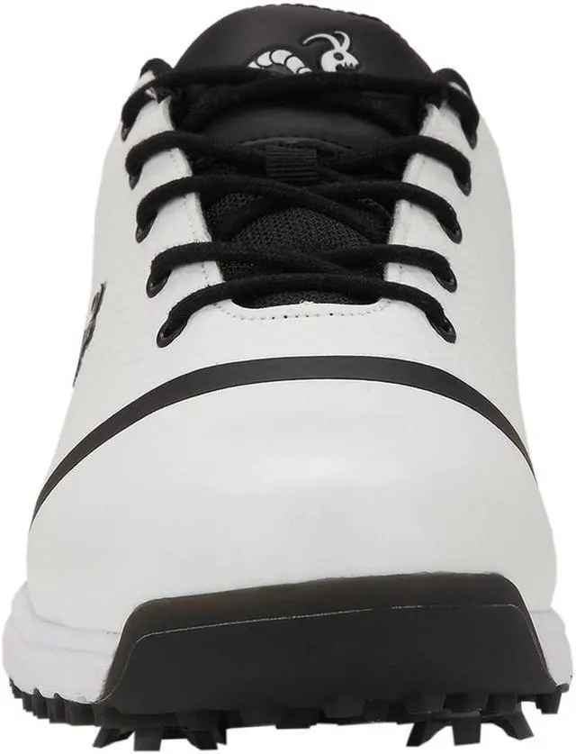Alt view image 3 of 4 - Woodworm Tour V3 Mens Waterproof Golf Shoes - White / Black 12