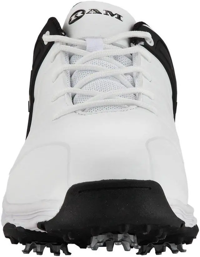 Alt view image 3 of 4 - Ram Golf FX Tour Mens Waterproof Golf Shoes - White / Black 12