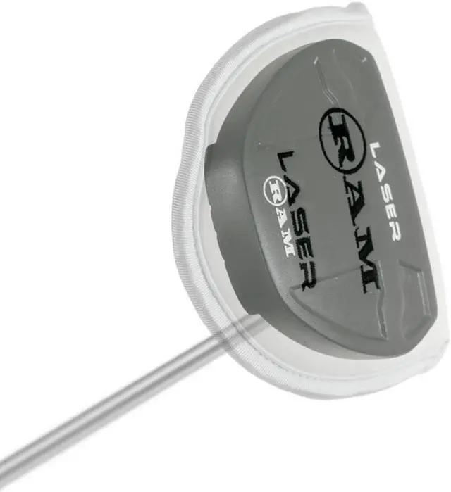 Alt view image 5 of 7 - Ram Golf Laser Black Milled Face Mallet Putter - Headcover Included 34"