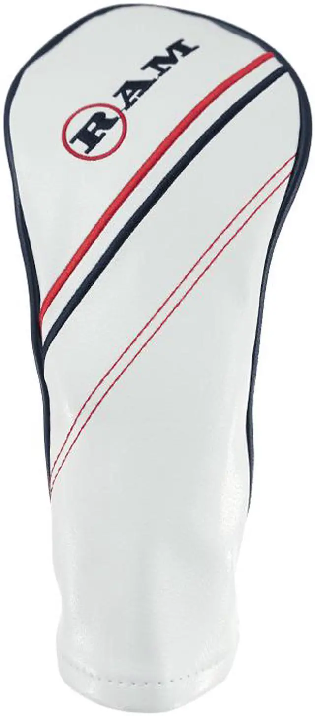 Main image of RAM FX GOLF CLUB HEADCOVERS For HYBRID RECUSE WOODS, WHITE