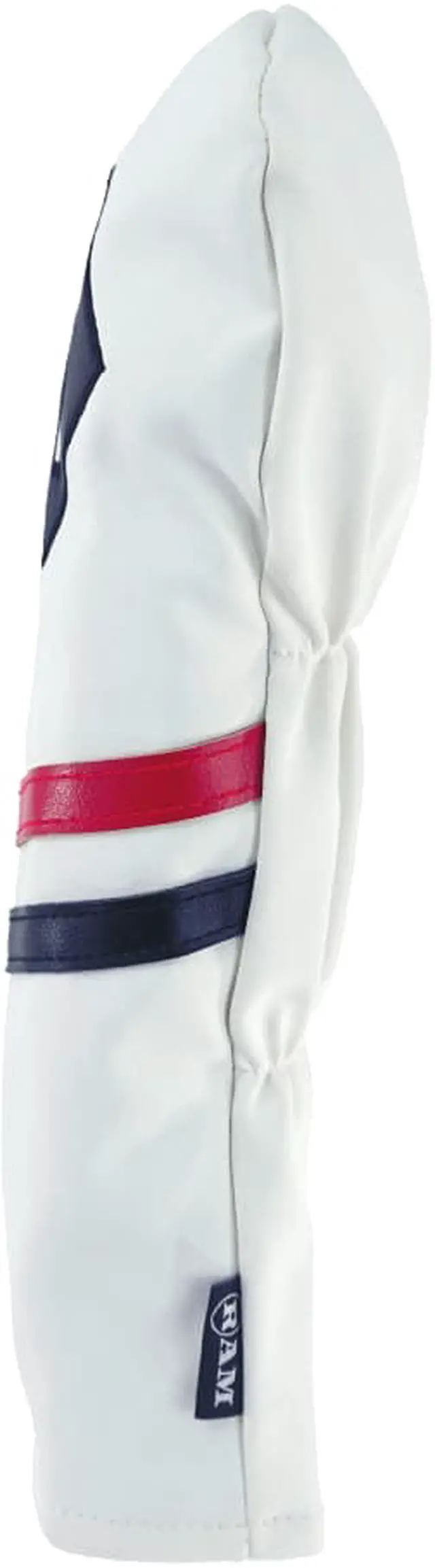 Alt view image 2 of 3 - RAM GOLF PREMIUM VINTAGE STYLE PU LEATHER HEADCOVERS, RETRO WHITE, HYBRID
