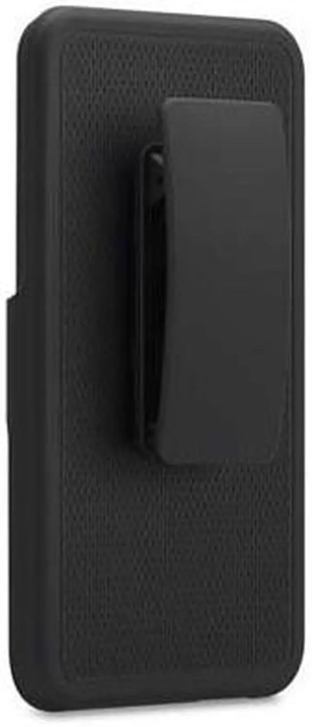 Alt view image 3 of 8 - Black PureGear Rugged Belt Clip Shell Holster Combo Kickstand HTC ONE M7