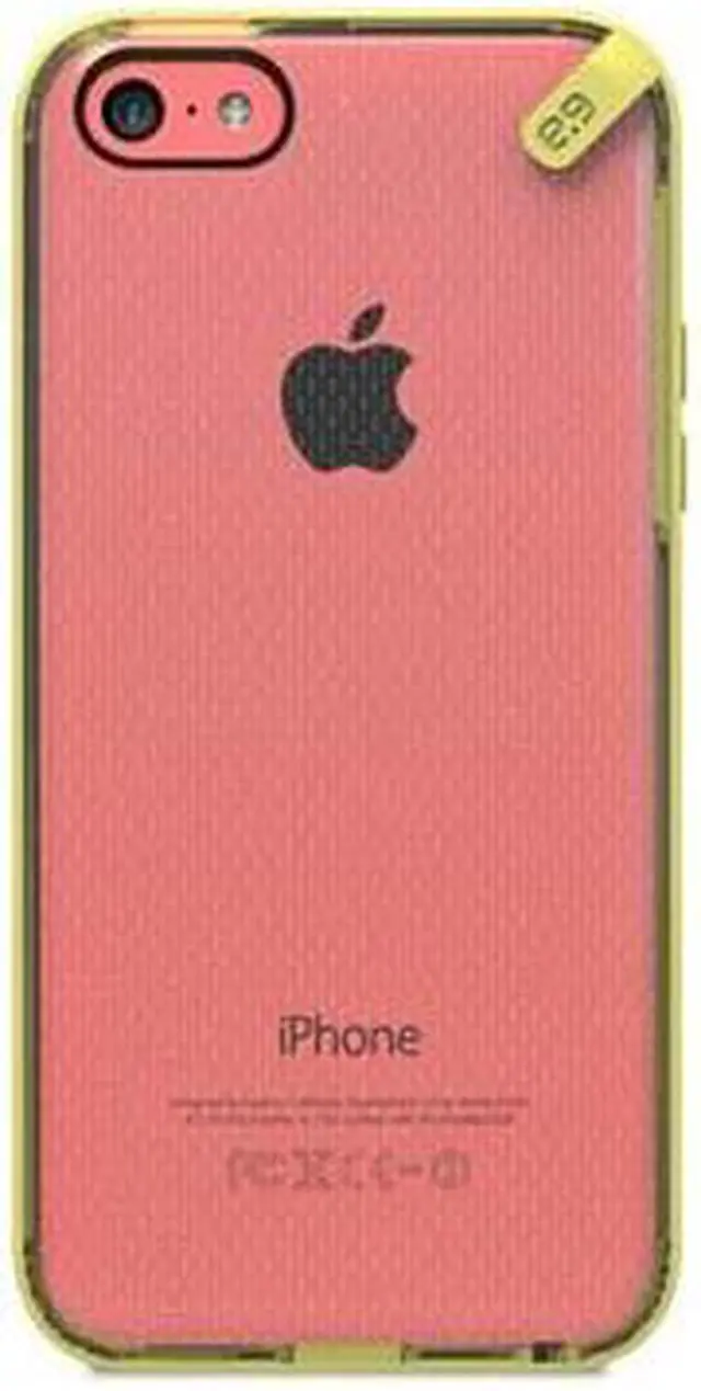 Alt view image 2 of 5 - PureGear Slim Shell Protective Cell Phone Case - Yellow - iPhone 5C