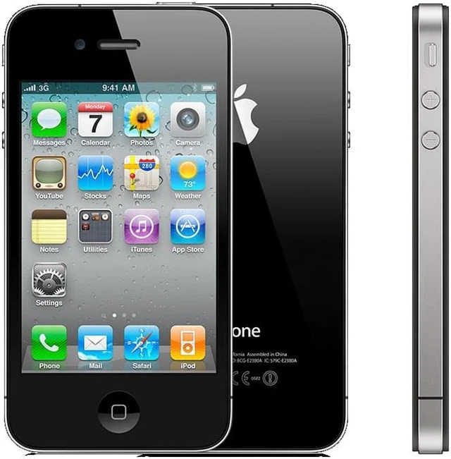 Alt view image 6 of 8 - Apple iPhone 4 16GB Black - Verizon