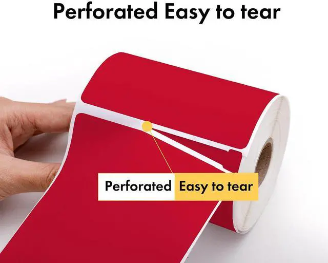 Alt view image 6 of 7 - HOUSELABELS Compatible DYMO 30256 RED Shipping Labels (2-5/16" x 4"), strong permanent adhesive, compatible with DYMO LW 450, 4XL, Rollo & Zebra Desktop Printers, 2 Rolls /600 Labels