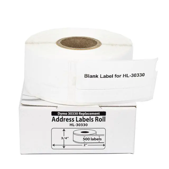 Alt view image 6 of 7 - HOUSELABELS Compatible DYMO 30330 Address Labels (3/4" x 2"), strong permanent adhesive, compatible with DYMO LW 450, 4XL, Rollo & Zebra Desktop Printers, 4 Rolls /2000 Labels
