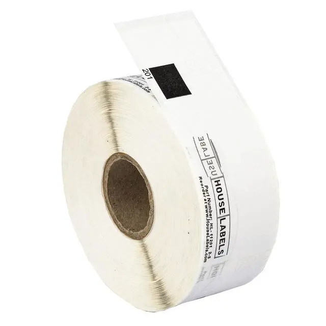 Alt view image 5 of 7 - HOUSELABELS Compatible with DK-1201 Replacement Roll for Brother QL Label Printers; 400 Address Labels; 1-1/7" x 3-1/2" (29mm*90mm) - 12 Rolls