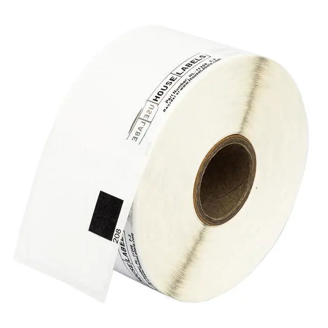 Alt view image 5 of 7 - HOUSELABELS Compatible with DK-1208 Replacement Roll for Brother QL Label Printers; 400 Address Labels; 1-1/2" x 3-1/2" (38mm*90mm) - 2 Rolls
