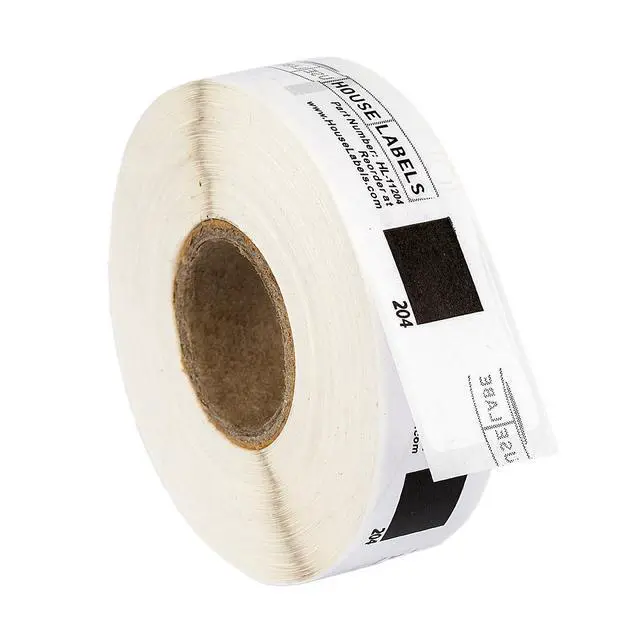 Alt view image 5 of 7 - HOUSELABELS Compatible with DK-1204 Replacement Roll for Brother QL Label Printers; 400 Multipurpose Labels; 2/3" x 2-1/8" (17mm*54mm) - 6 Rolls