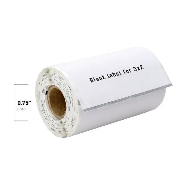 Alt view image 5 of 7 - HOUSELABELS 3" x 2" Large Barcode Labels on 0.75" Core Compatible With Zebra and Rollo Printers, 6 Rolls / 210 Labels per Roll