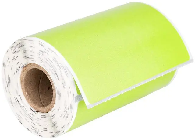 Main image of HOUSELABELS 3" x 2" Green Large Barcode Labels on 0.75" Core Compatible With Zebra and Rollo Printers, 6 Rolls / 210 Labels per Roll