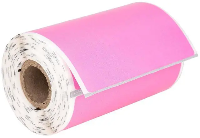 Main image of HOUSELABELS 3" x 2" Pink Large Barcode Labels on 0.75" Core Compatible With Zebra and Rollo Printers, 6 Rolls / 210 Labels per Roll