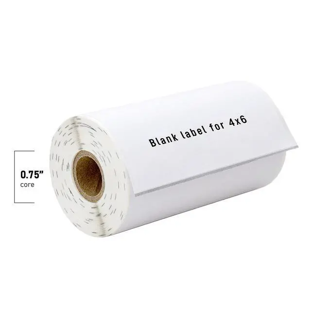 Alt view image 5 of 7 - HOUSELABELS 4" x 6" Shipping Labels on 0.75" Core Compatible With Zebra and Rollo Printers, 1 Roll / 105 Labels per Roll