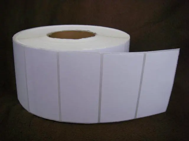 Alt view image 2 of 2 - 1 Roll of 4" x 3" Direct Thermal Zebra FASSON Labels 3" inch Core 2800 Labels 4x3