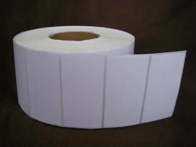 Alt view image 2 of 2 - 2 Rolls of 4" x 3" Direct Thermal Zebra FASSON Labels 3" inch Core 2800 Labels 4x3