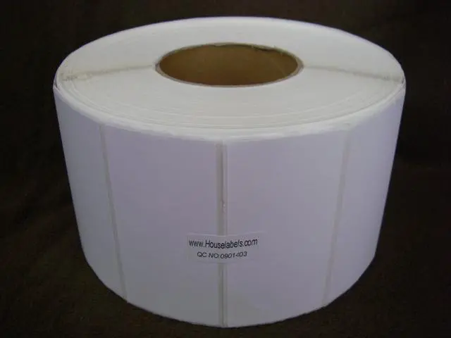 Main image of 24 Rolls of 4" x 3" Direct Thermal Zebra FASSON Labels 3" inch Core 2800 Labels 4x3