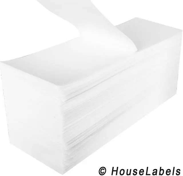 Main image of 1 Stack (2000 Labels) of 4" x 6" Zebra Compatible Fanfold Shipping Labels For Zebra Printers 4x6