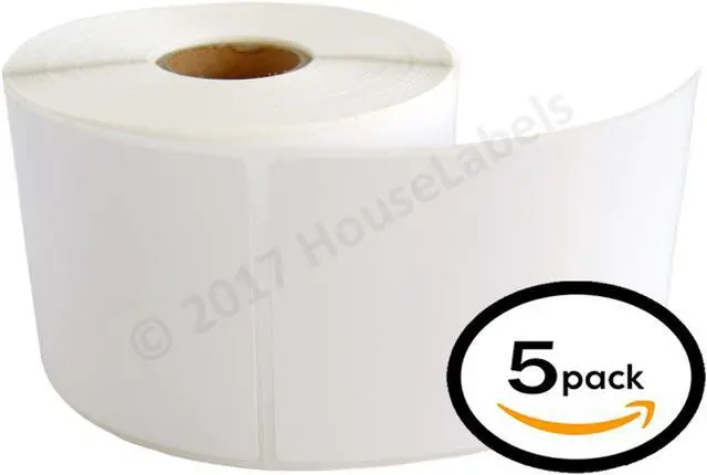 Alt view image 2 of 5 - 5 Rolls / 350 Labels ea. 2.25x4 (2.25" x 4") Direct Thermal Zebra/Eltron-Compatible -- BPA Free!