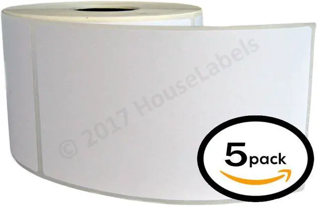Alt view image 4 of 5 - 5 Rolls / 350 Labels ea. 2.25x4 (2.25" x 4") Direct Thermal Zebra/Eltron-Compatible -- BPA Free!