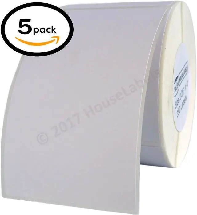 Main image of 5 Rolls / 350 Labels ea. 2.25x4 (2.25" x 4") Direct Thermal Zebra/Eltron-Compatible -- BPA Free!