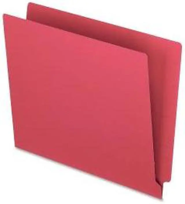 Main image of End Tab File Folder 3/4" Exp. 11 pt. Letter 100/BX Red