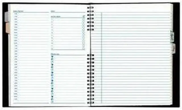 Main image of Blueline Notepro Undated Daily Planner, 9.25 X 7.25, Black Cover, Undated A29C81