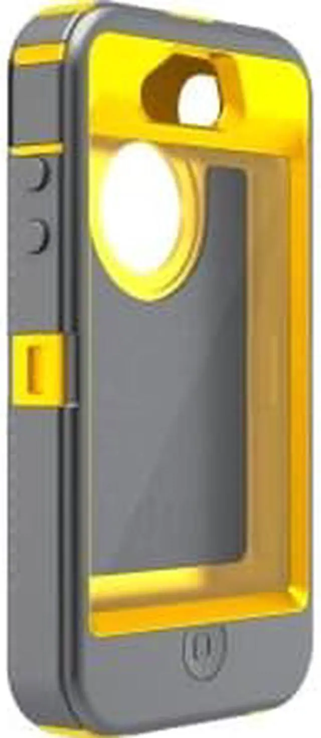 Alt view image 2 of 10 - OtterBox Defender Series f/iPhone 4/4S - Sun Yellow/Gunmetal Grey