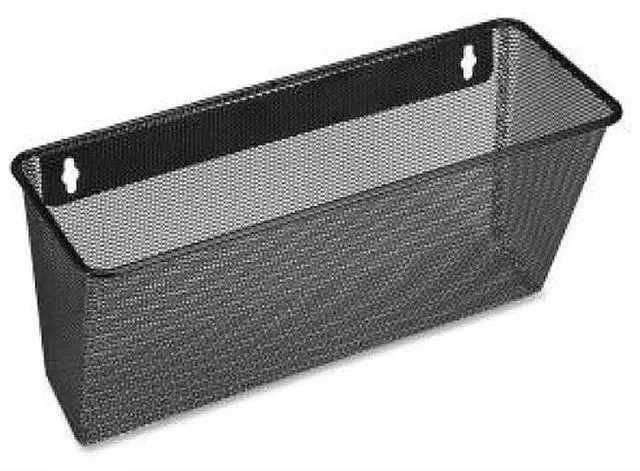 Main image of Lorell Single Wall Pocket Ltr 12-5/8"x4-3/4"x6-5/8" Black Mesh 84144