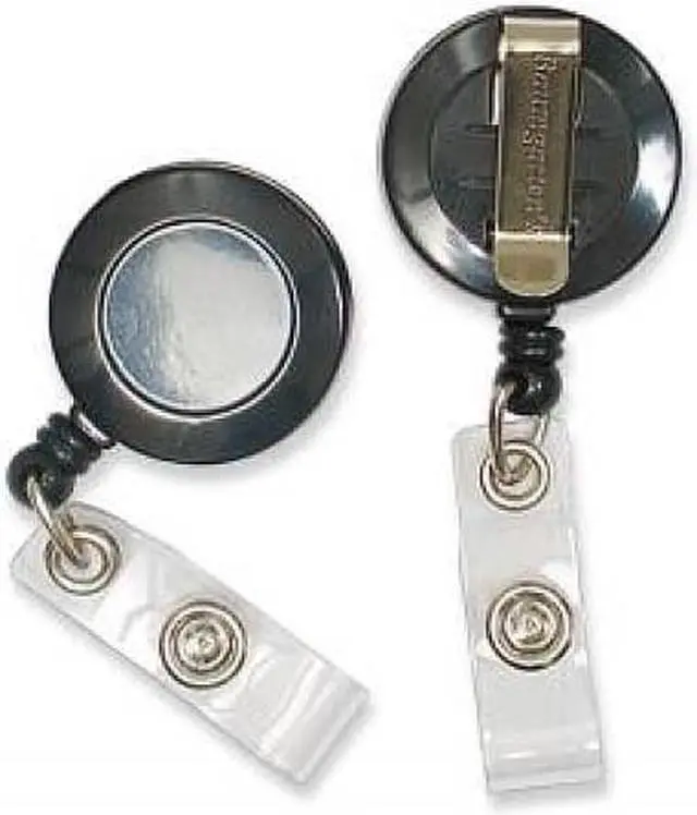 Alt view image 3 of 17 - Baumgartens Card Reel with Belt Clip Extends 30" Black 68824