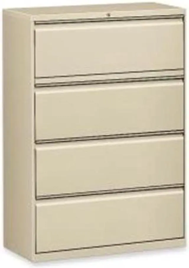 Main image of Lorell Lateral File 4-Drawer 42"x18-5/8"x52-1/2" Putty 60435