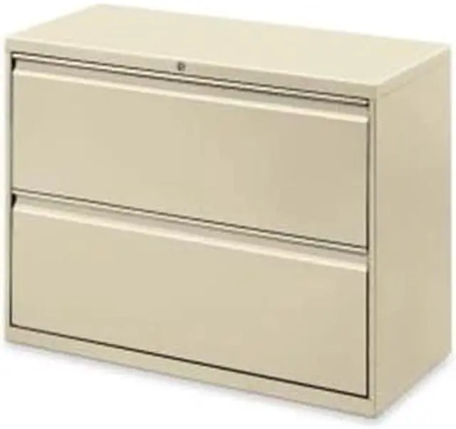 Alt view image 3 of 11 - Lorell Lateral File 2-Drawer 36"x18-5/8"x28" Putty 60447