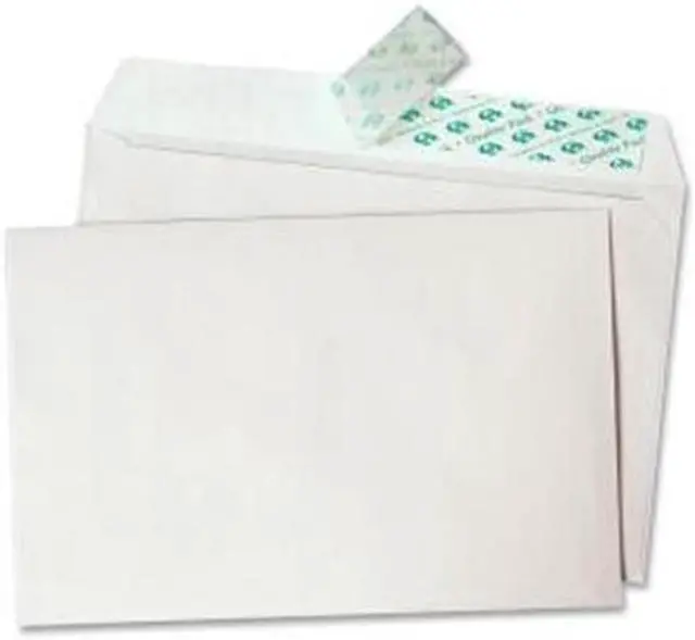 Main image of Quality Park 10750 Greeting Card/Invitation Envelope, Announcement - 5.75" x 8.75" - 24 lb - Peel & Seal - 100/Box - White
