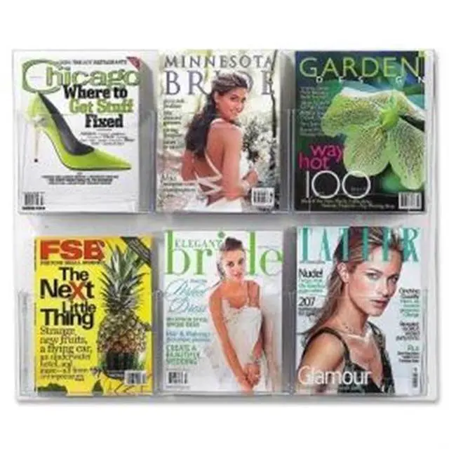Main image of Safco Clear2c Magazine Display Rack 5667CL
