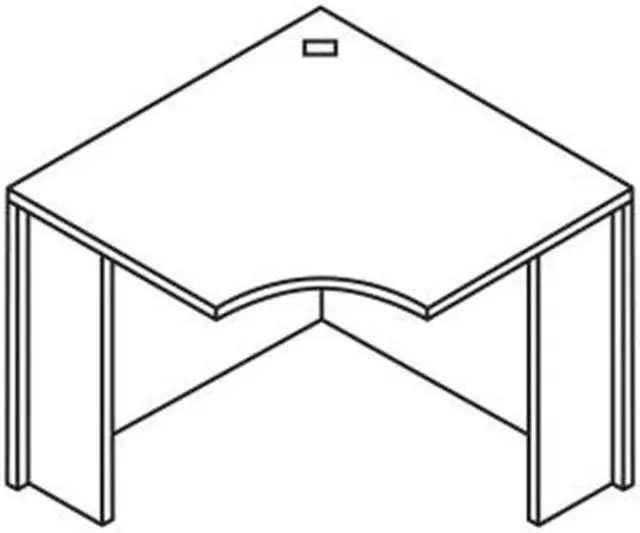 Main image of Lorell Peninsula Box 2/2 Black Post 69381