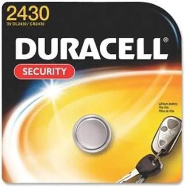 Alt view image 2 of 6 - DURACELL 3V 2430 (DL2430 / 2430) Lithium Coin Cell Battery, 1-pack