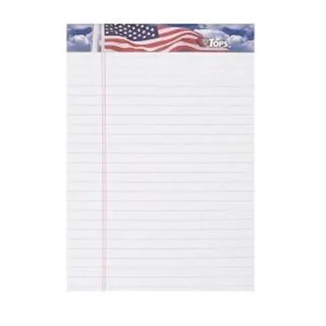 Main image of Tops Writing Tablets Jr. Lgl Ruled 5"x8" 50 Sht/PD 3/PK WE 75103