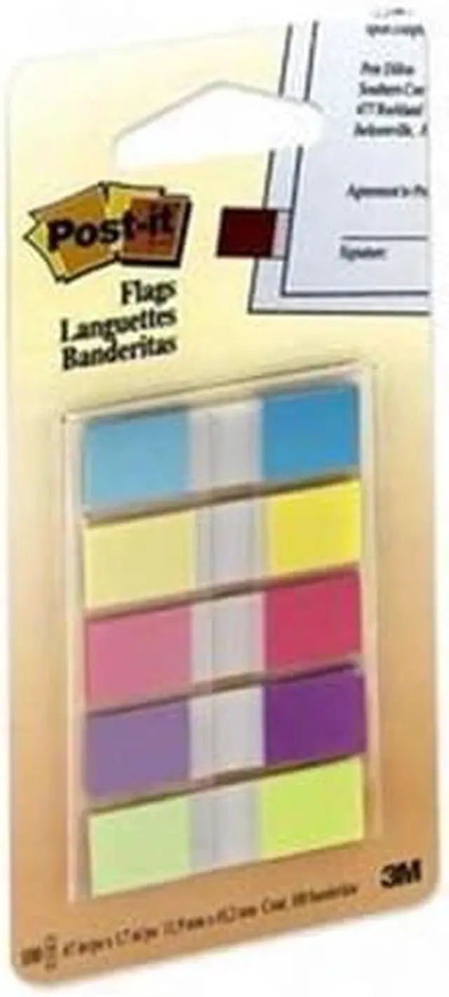 Alt view image 5 of 20 - 3M 6835CB Small Flags Five Bright Colors Five Dispensers of 20 Flags per Color