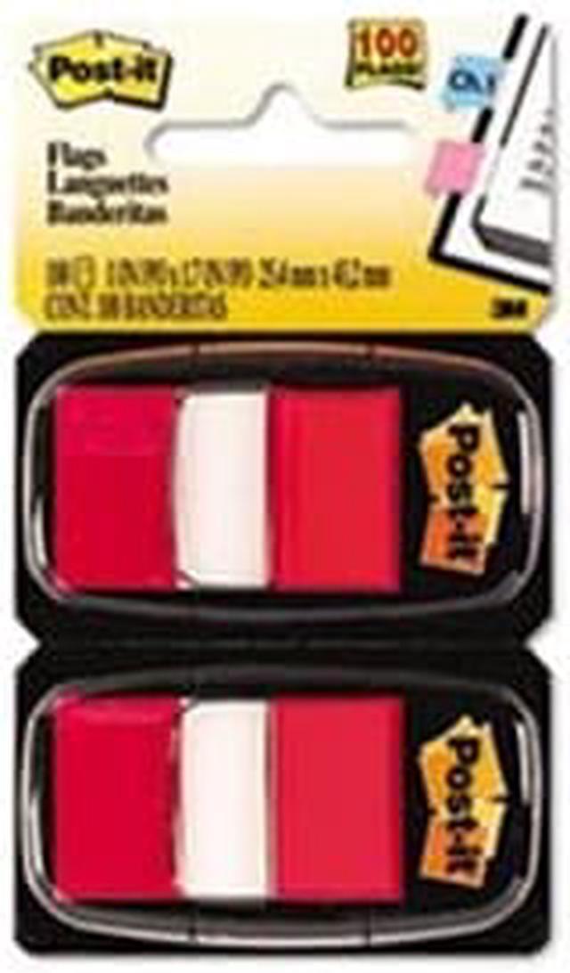 Alt view image 2 of 20 - 3M 680RD12 Marking Flags in Dispensers  Red  50 Flags/Dispenser  12 Dispensers Pack
