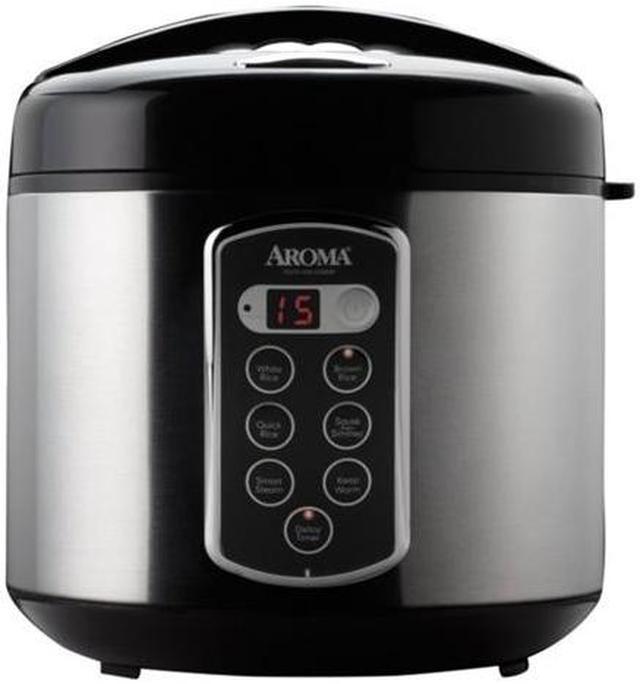 Aroma Forté Series 20-Cup Rice Cooker, Food Steamer & Slow Cooker  (ARC-2000ASB) 