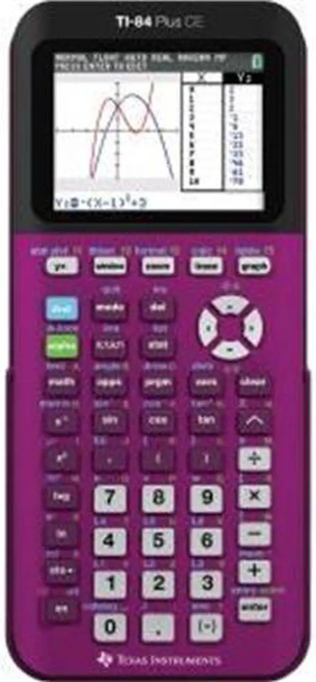 Alt view image 6 of 7 - Texas Instruments TI-84 Plus CE  Color Graphing Calculator Blue