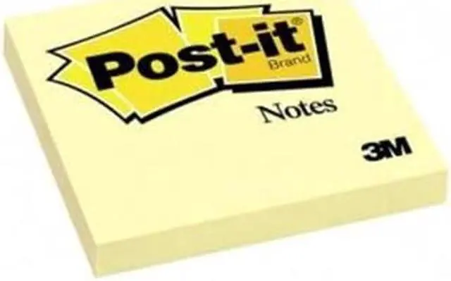 Alt view image 3 of 17 - 3M 654YW Original Notes  3 x 3  Canary Yellow  12 100-Sheet Pads Pack