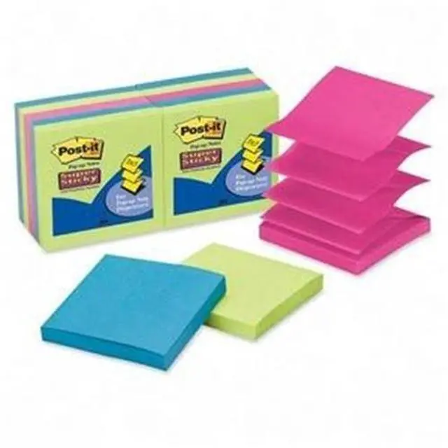 Alt view image 3 of 15 - Post-it Pop-up 3 x 3 Note Refill Rio de Janeiro 90-Sheet 10/Pack R33010SSAU