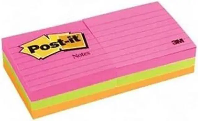 Alt view image 4 of 15 - 3M 6306AN Neon Color Notes 3 x 3 Two Neon Colors Six 100-Sheet Pads Pack