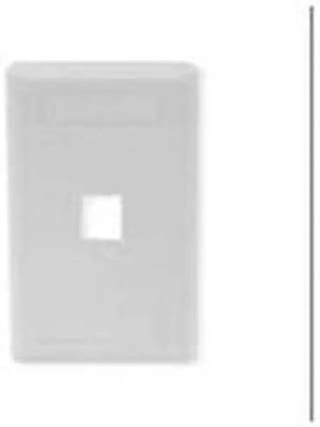 Alt view image 5 of 6 - PLATE, WALL, FLUSH,1-G,1PORT,WH