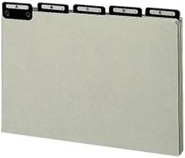 Alt view image 7 of 11 - Smead Pressbrd File Guides A-Z 1/5 Metal Tab Legal GY/GN 52576