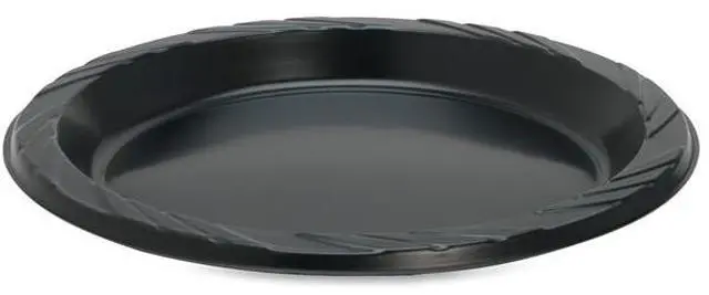 Alt view image 6 of 17 - Plastic Plates Round 9" Plate 125/PK Black