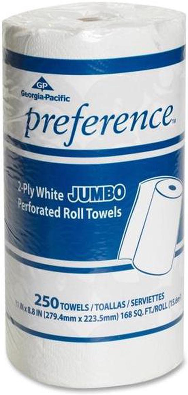 Georgia Pacific Professional Pacific Blue Basic Jumbo Perforated Kitchen  Roll Paper Towels, 11 x 8.8, Brown, 250/Roll, 12 Rolls/Carton -GPC28290