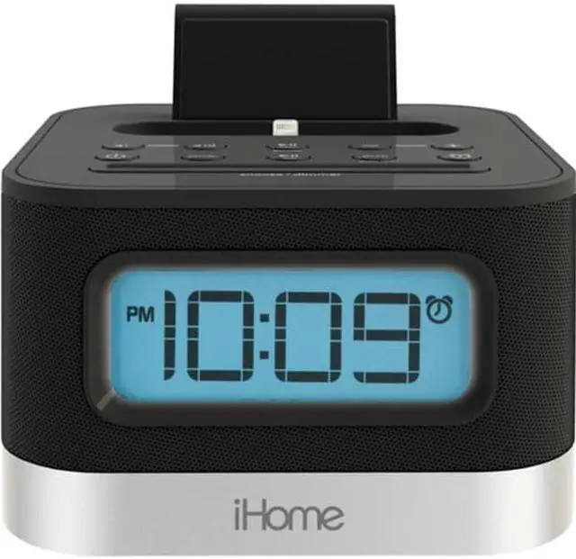 Alt view image 6 of 17 - IHOME IPL8B Stereo FM Clock Radio with Lightning Dock & Play (Black)