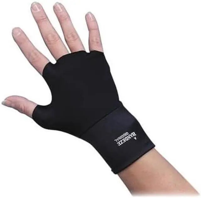 Alt view image 5 of 5 - Dome 3703, Handeze Therapeutic Gloves, 3 Size Number - Small Size - Black - 2 / Pair